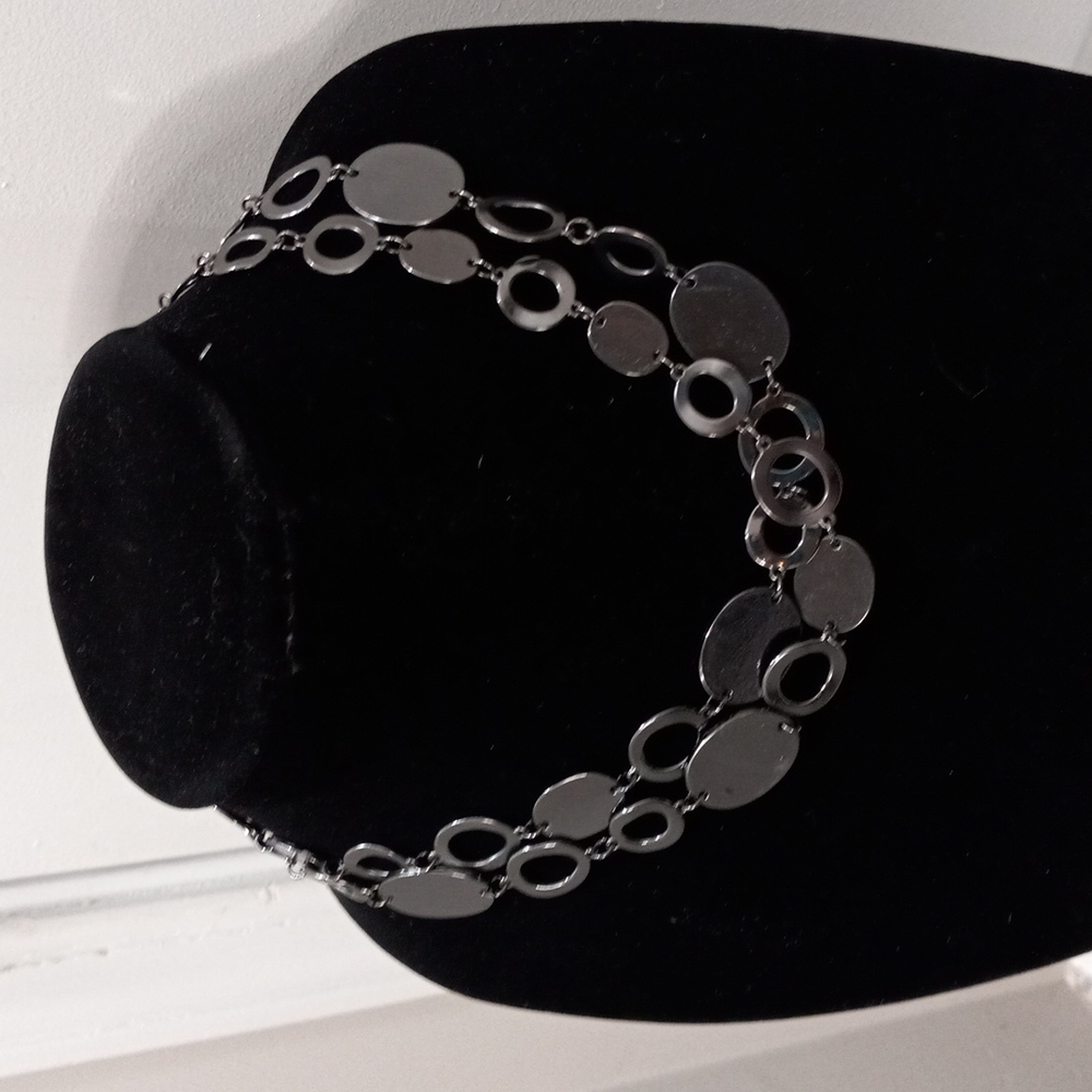 Chico's  Pewter Toned Neckless, long enough to double & be worn as a belt